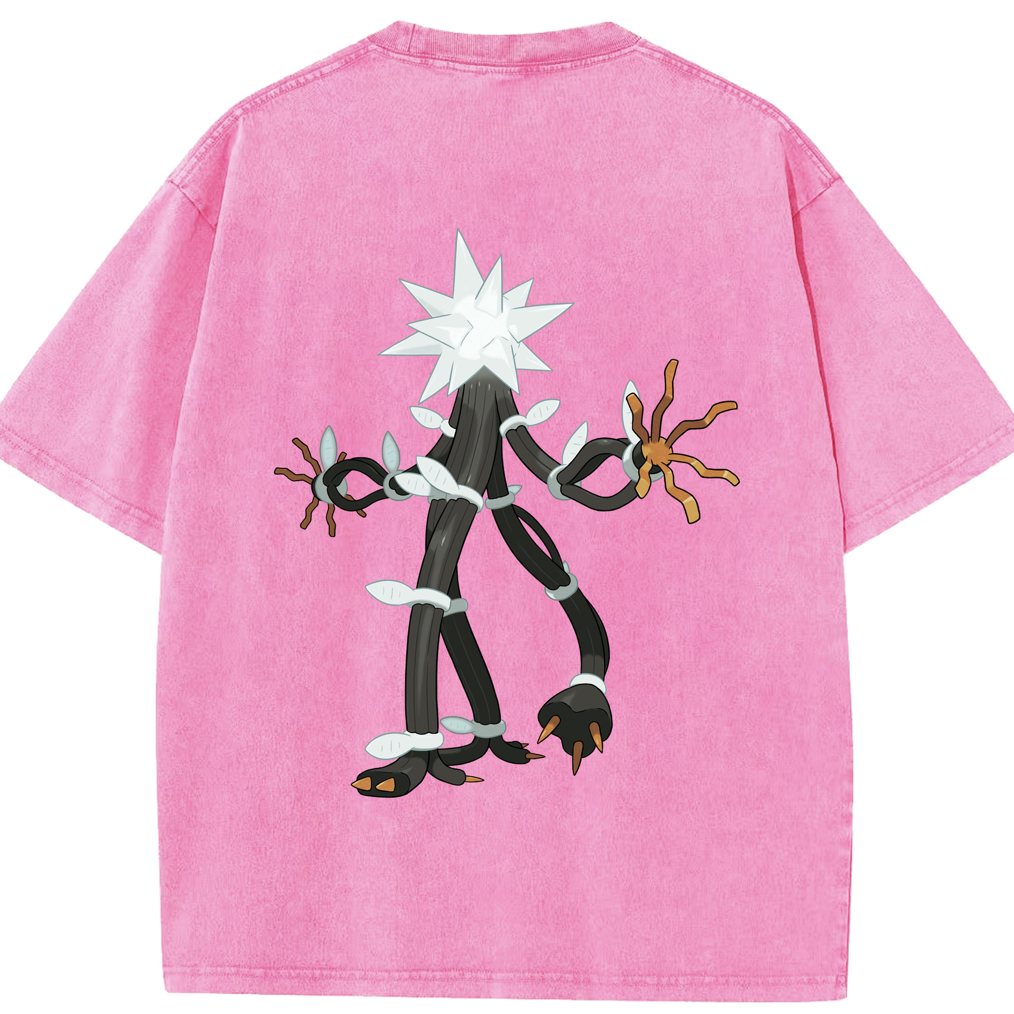 （画像用） ポケットモンスター Pokémon 綿100% ヴィンテージ風 半袖Tシャツ（背面プリント）